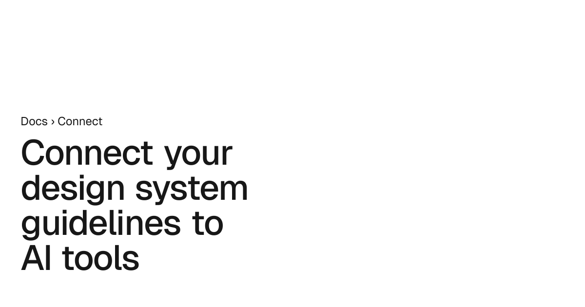 Connect your design system guidelines to AI tools – UI Rules Docs